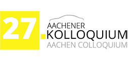 [Logo: 27. Aachener Kolloqium]